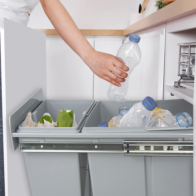 Pull Out Kitchen Bin 40L Under Sink Bins