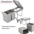 Pull Out Kitchen Bin 40L Under Sink Bins