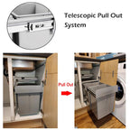 Pull Out Kitchen Bin 40L Under Sink Bins