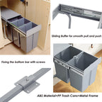 Pull Out Kitchen Bin 40L Under Sink Bins