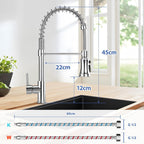 Pull Out Kitchen Mixer Tap Swivel 3 Spray