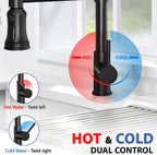 Pull Out Kitchen Mixer Tap Swivel 3 Spray