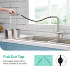 Pull Out Kitchen Mixer Tap with Dual Function