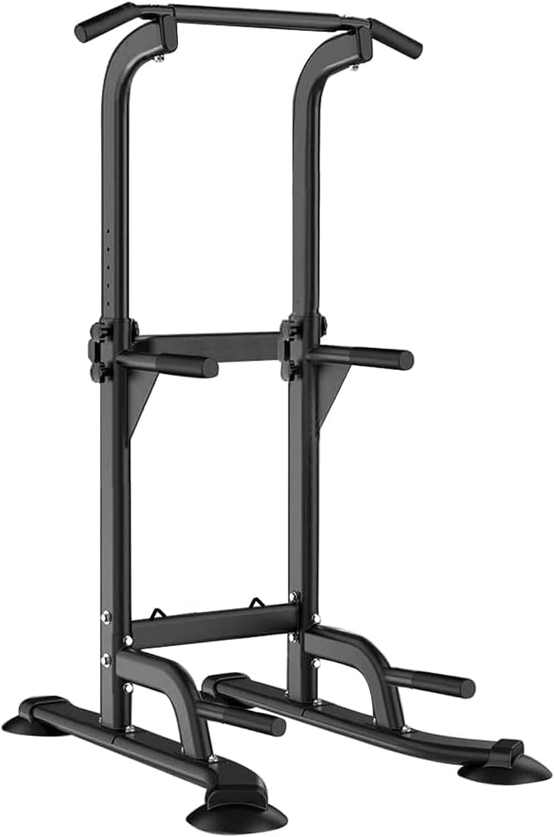 Pull Up Dip Station Stand Power Tower Adjustable