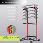 Pull Up Dip Station Stand Power Tower Adjustable