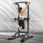 Pull Up Dip Station Stand Power Tower Adjustable