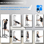 Pull Up Dip Station Stand Power Tower Adjustable