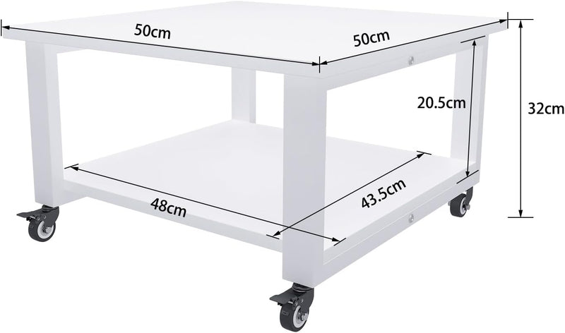 3-Tier Laser Printer Stand with Storage for Home