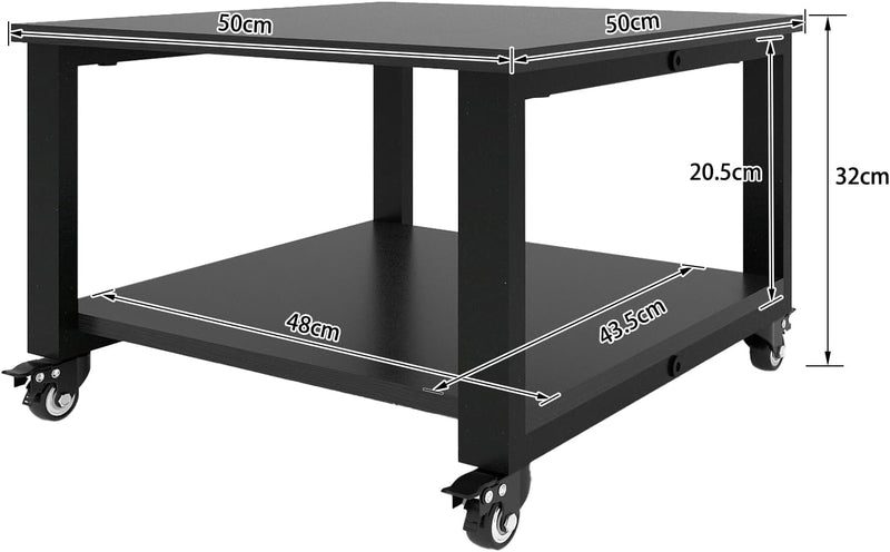 3-Tier Laser Printer Stand with Storage for Home