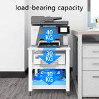 3-Tier Laser Printer Stand with Storage for Home