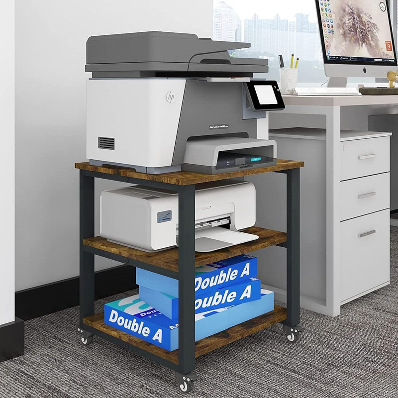 3-Tier Laser Printer Stand with Storage for Home