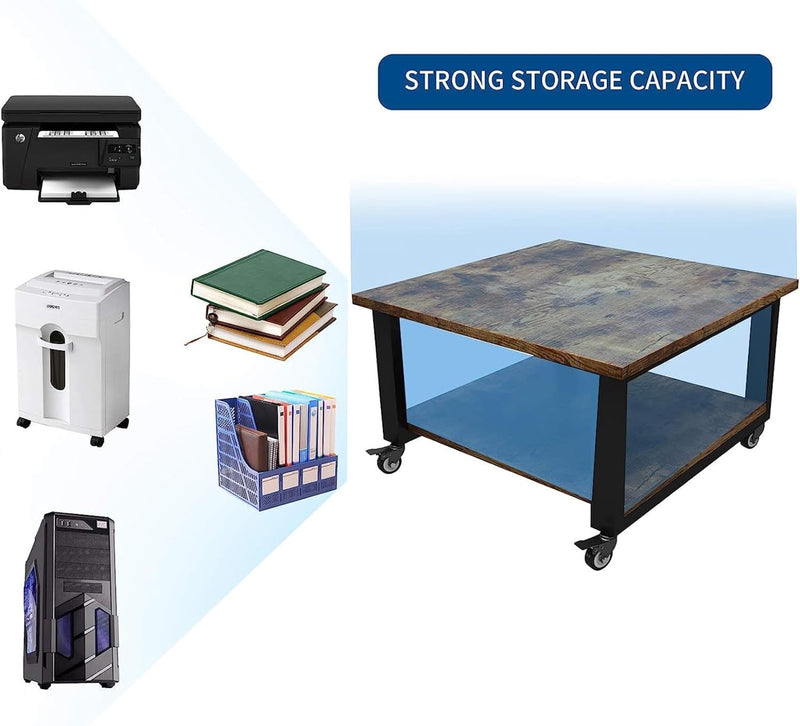 3-Tier Laser Printer Stand with Storage for Home