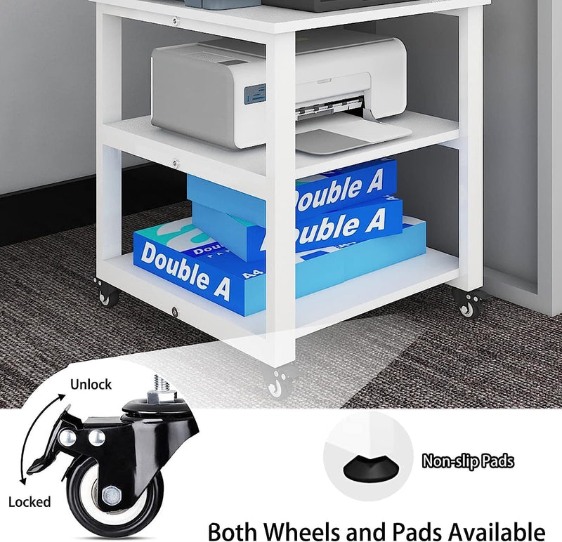 3-Tier Laser Printer Stand with Storage for Home