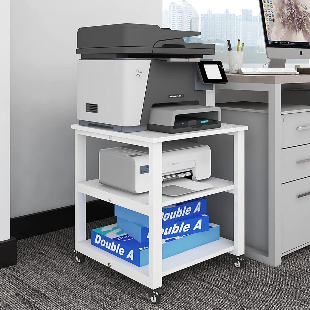 3-Tier Laser Printer Stand with Storage for Home