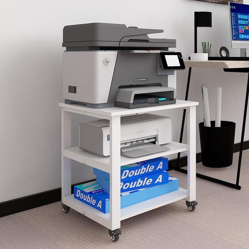 3-Tier Laser Printer Stand with Storage for Home