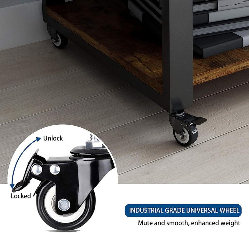 3-Tier Laser Printer Stand with Storage for Home