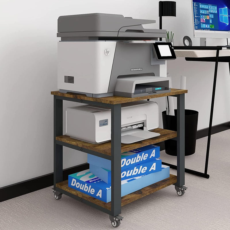 3-Tier Laser Printer Stand with Storage for Home