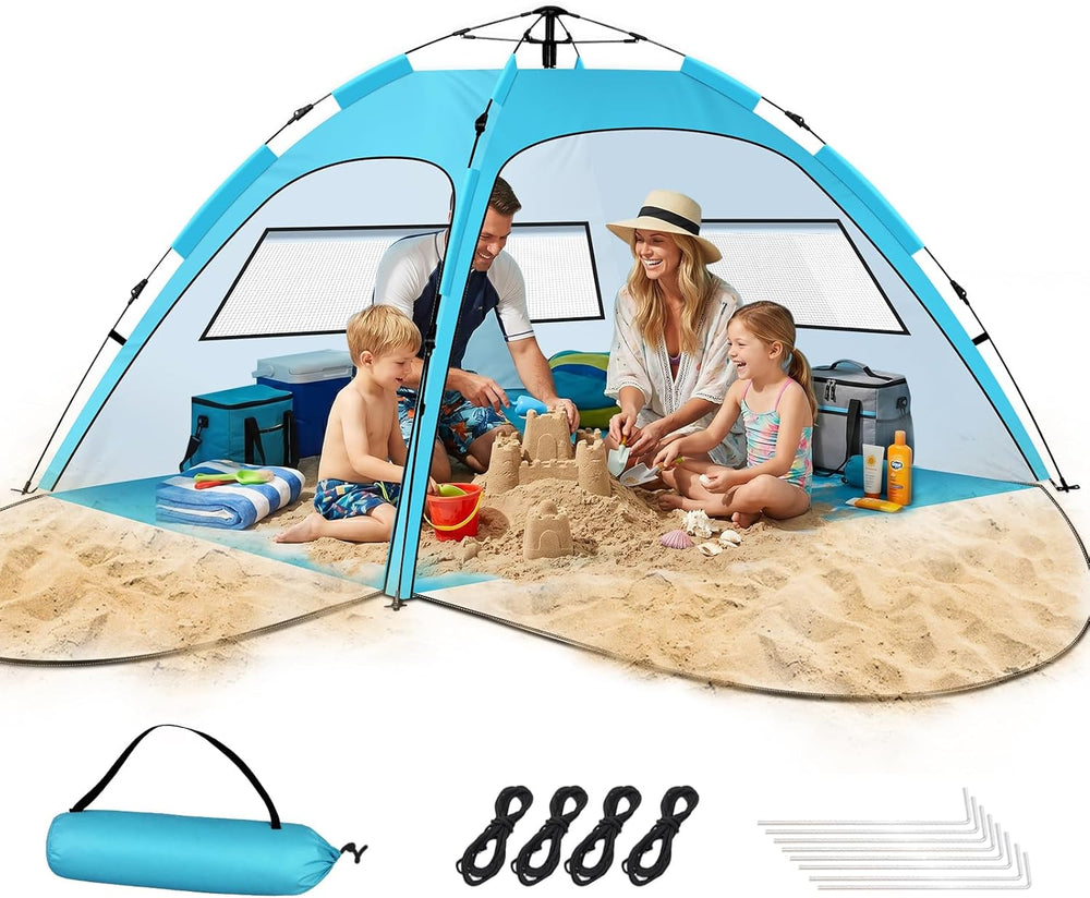 Purebox Beach Tent 3-4 Person Two Doors Large