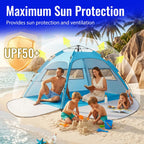 Purebox Beach Tent 3-4 Person Two Doors Large