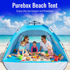 Purebox Beach Tent 3-4 Person Two Doors Large