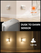 Pursnic Night Light Plug in Wall with Dusk (2 Pack)