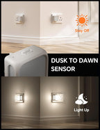 Pursnic Night Light Plug in Wall with Dusk (2 Pack)