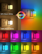 Pursnic Night Light Plug in Wall with Dusk (2 Pack)