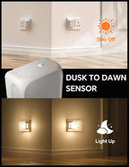 Pursnic Night Light Plug in Wall with Dusk (2 Pack)