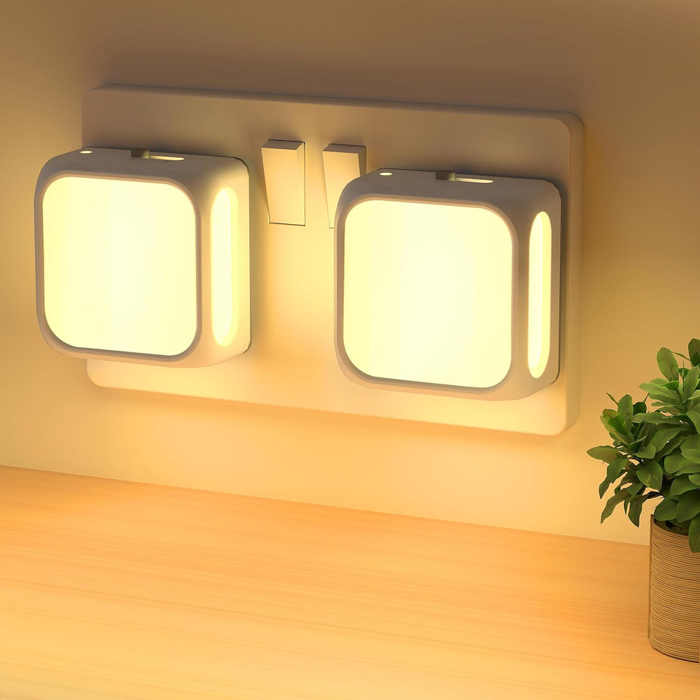 Pursnic Night Light Plug in Wall with Dusk (2 Pack)