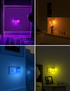 Pursnic Night Light Plug in Wall with Dusk (2 Pack)