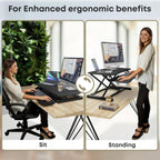 36 Inch Standing Desk Converter Height Adjustable Ergonomic