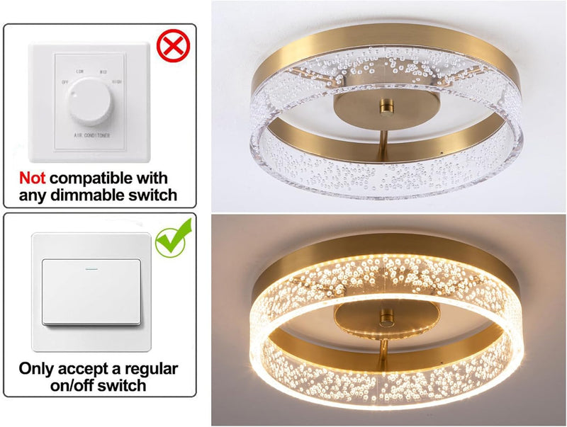 LED Ceiling Light 20W Flush Mount Kitchen Lighting