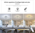 Qcyuui LED Ceiling Light Square Modern Flush Mount