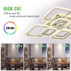 Qcyuui LED Ceiling Light Square Modern Flush Mount