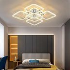 Qcyuui LED Ceiling Light Square Modern Flush Mount