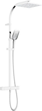 Quadrato Thermostatic Diverter Square Bar Mixer Shower Exposed