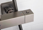 Quadrato Thermostatic Diverter Square Bar Mixer Shower Exposed