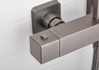 Quadrato Thermostatic Diverter Square Bar Mixer Shower Exposed