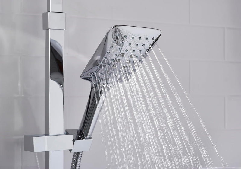 Quadrato Thermostatic Diverter Square Bar Mixer Shower Exposed