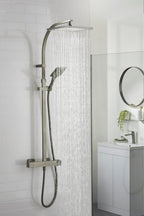 Quadrato Thermostatic Diverter Square Bar Mixer Shower Exposed