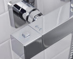 Quadrato Thermostatic Diverter Square Bar Mixer Shower Exposed