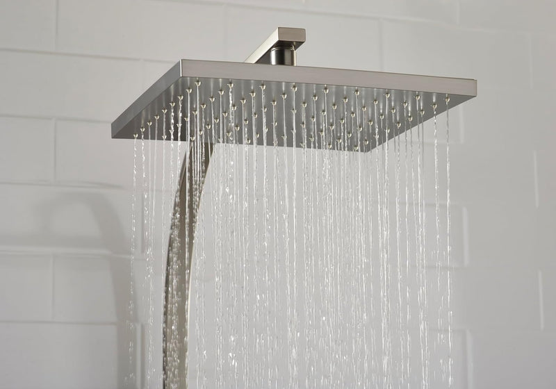 Quadrato Thermostatic Diverter Square Bar Mixer Shower Exposed