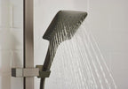 Quadrato Thermostatic Diverter Square Bar Mixer Shower Exposed