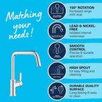 Quickfix Start Kitchen Sink Mixer Tap Chrome