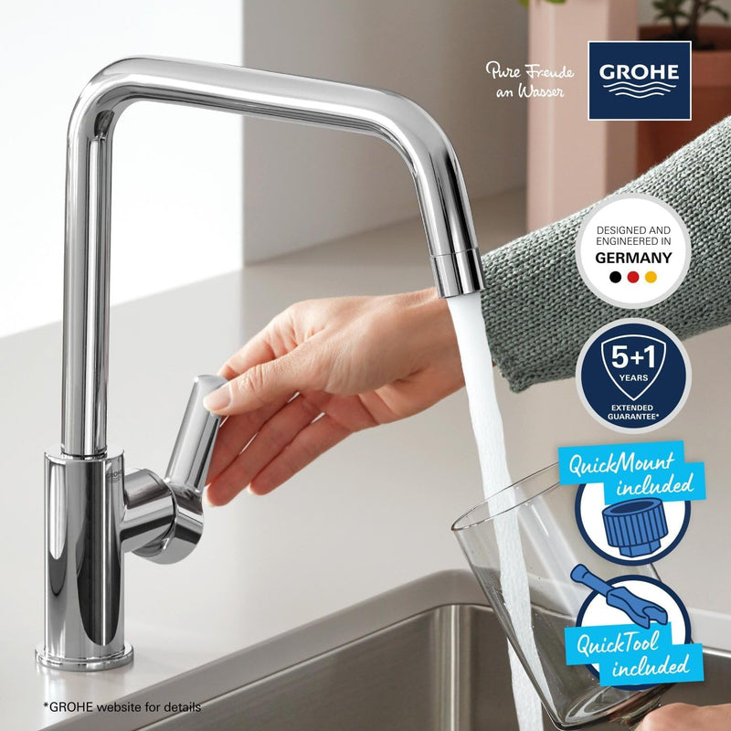 Quickfix Start Kitchen Sink Mixer Tap Chrome