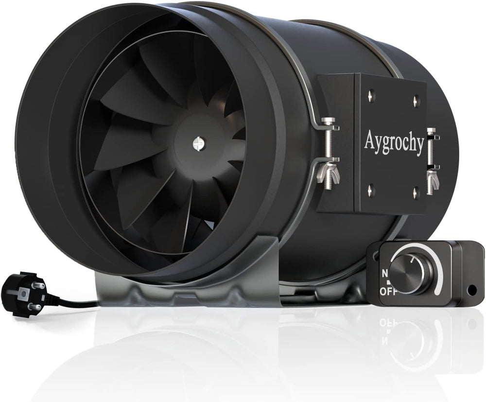Quiet 8” Inline Duct Fan with 0-100% Variable