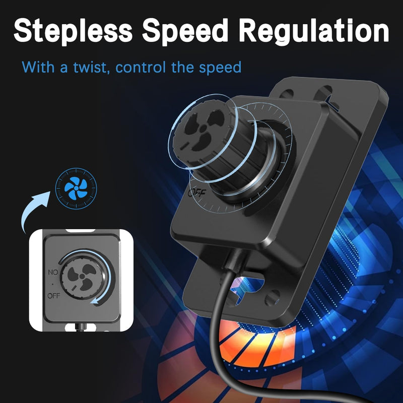 Quiet 8” Inline Duct Fan with 0-100% Variable