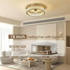 Quite Ceiling Fans with Lights and Remote Smart