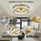 Quite Ceiling Fans with Lights and Remote Smart