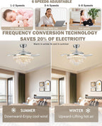 Quite Ceiling Fans with Lights and Remote Smart